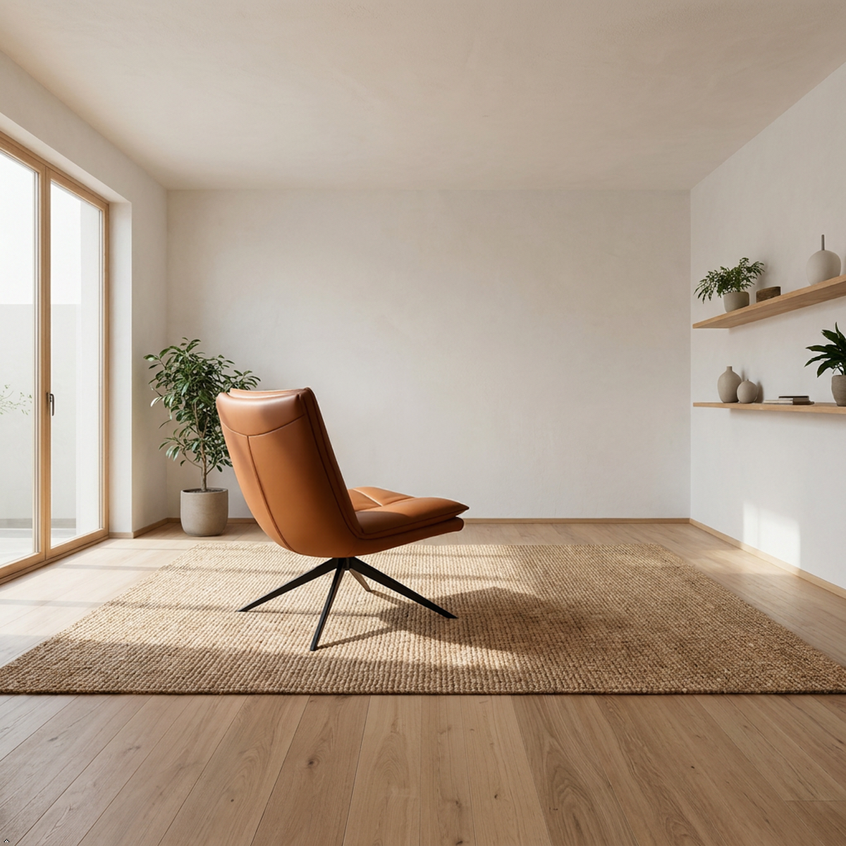 Swivel Vegan Leather Chair