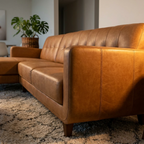 Allison Top Split Leather Sectional