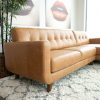 Allison Top Split Leather Sectional