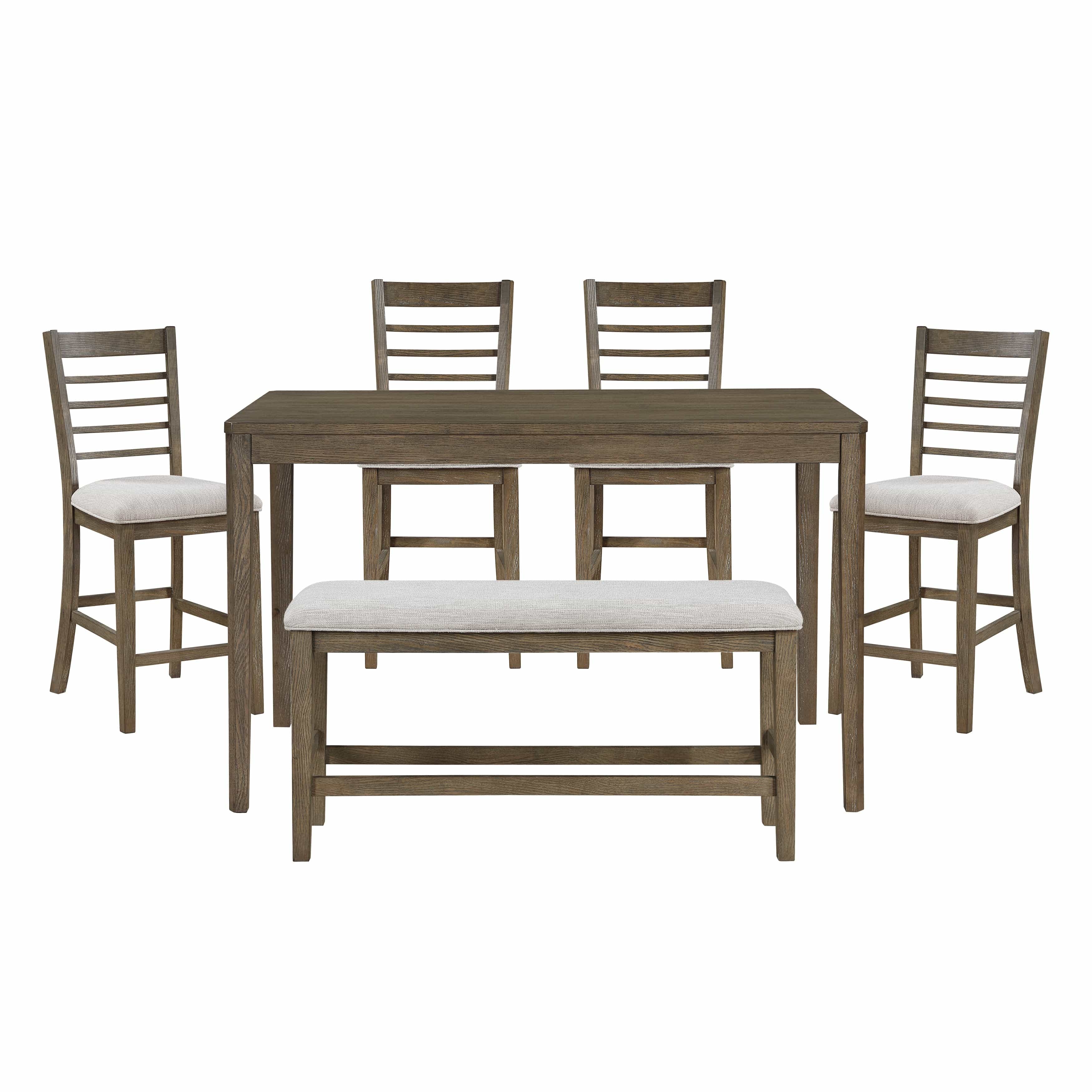 Emilia Dining Set w/ Bench Counter Dining Set Berch Furniture
