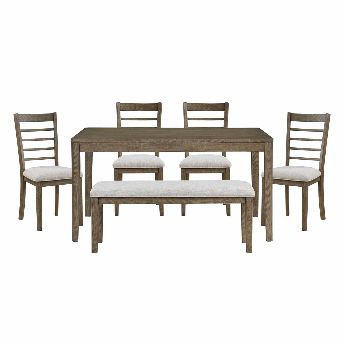 Emilia Dining Set w/ Bench Regular Dining Set Berch Furniture
