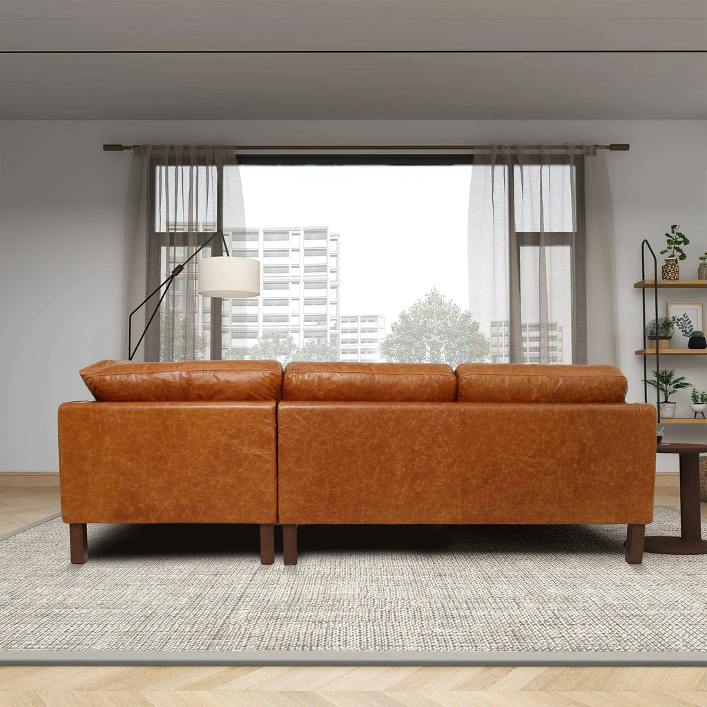 Juno Leather Sectional Sectional Berch Furniture