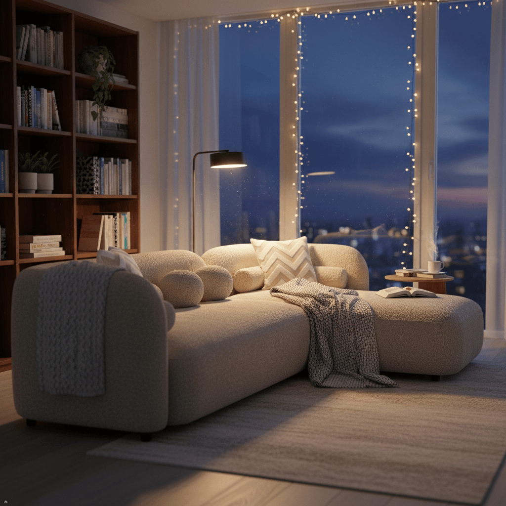 Liva Boucle Sectional Sectional Berch Furniture