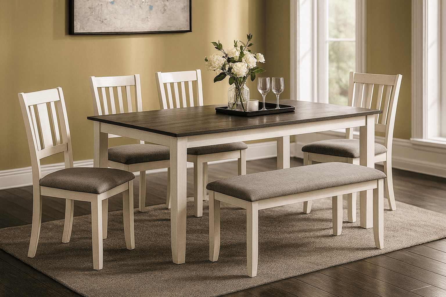Rowan 6-Piece Dining Set Dining Set Berch Furniture