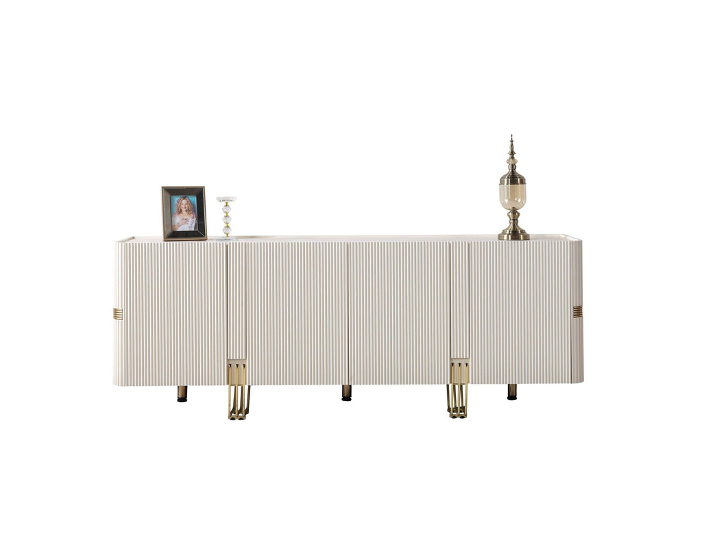 Santana Ivory Dining Server Server Berch Furniture