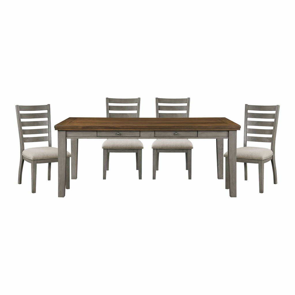 Tigard Dining Set 5-Piece Set / Gray Dining Set Berch Furniture